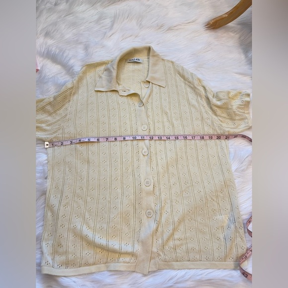 ROLLA’S Milan Knit Shirt Buttercream XS - Picture 8 of 10